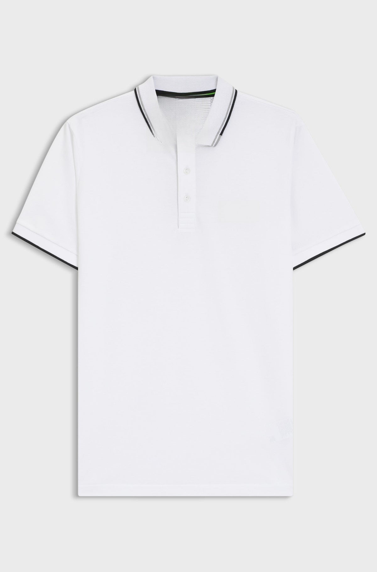 Active Paddy regular-fit polo shirt in quick-dry stretch piqué - White