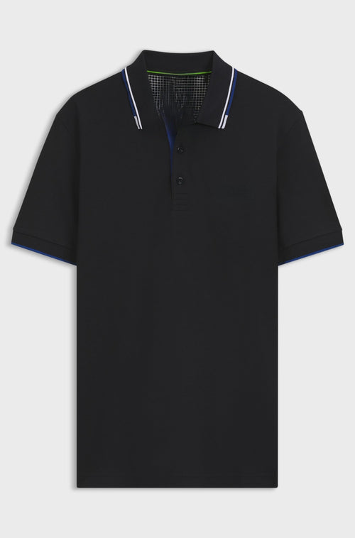 Active Paddy regular-fit polo shirt in quick-dry stretch piqué - Dark Blue