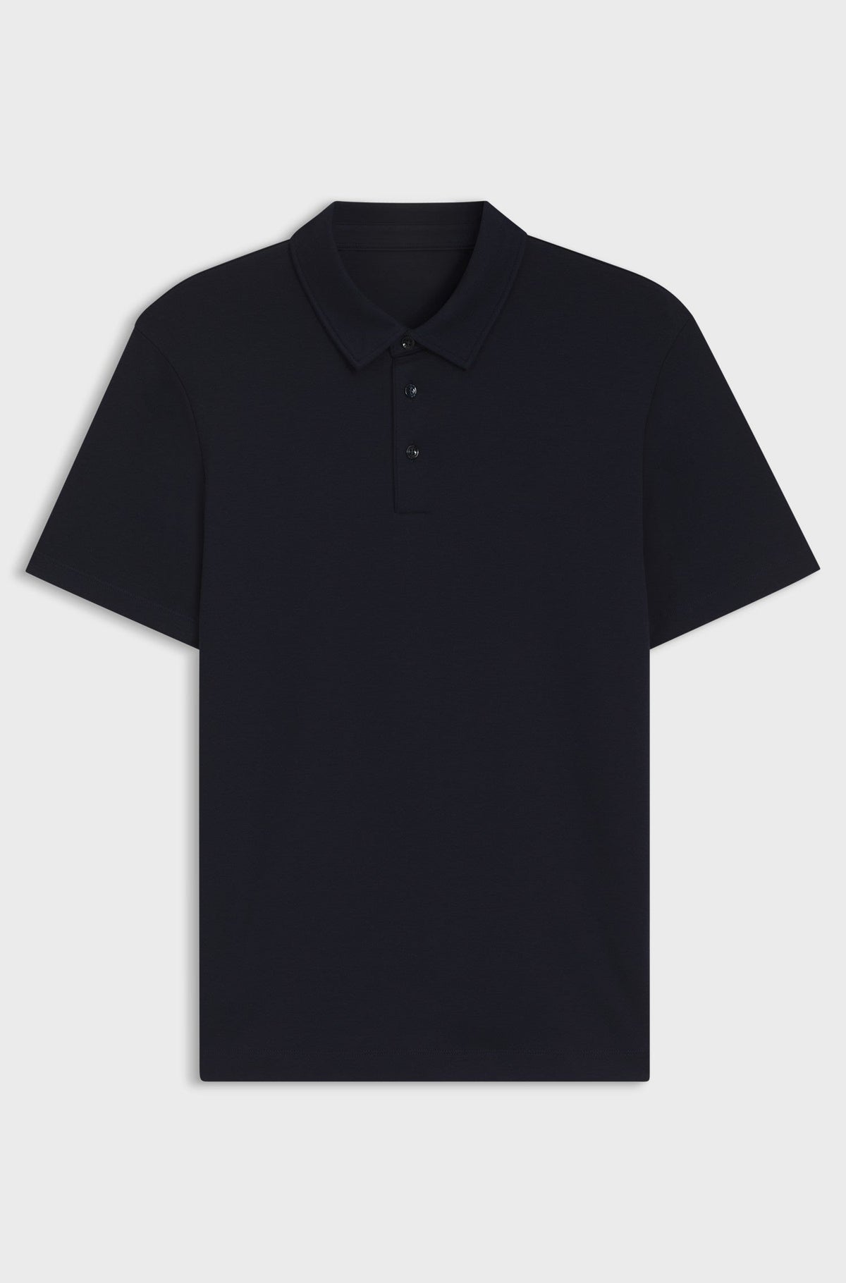 Slim-fit polo shirt in interlock cotton - Dark Blue