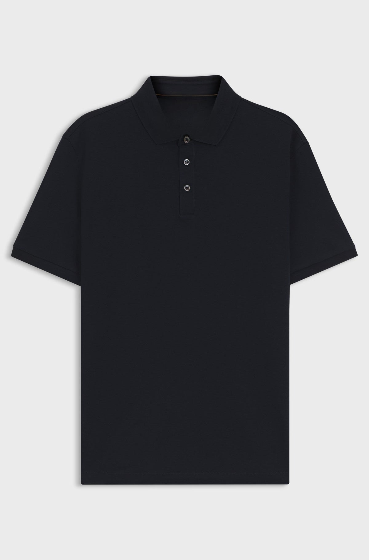 Mercerised-cotton polo shirt - Dark Blue