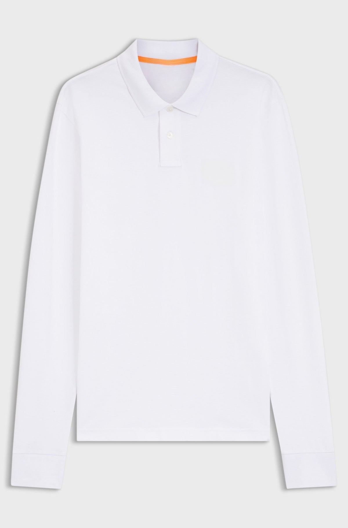 Slim-fit polo shirt in stretch-cotton piqué - White