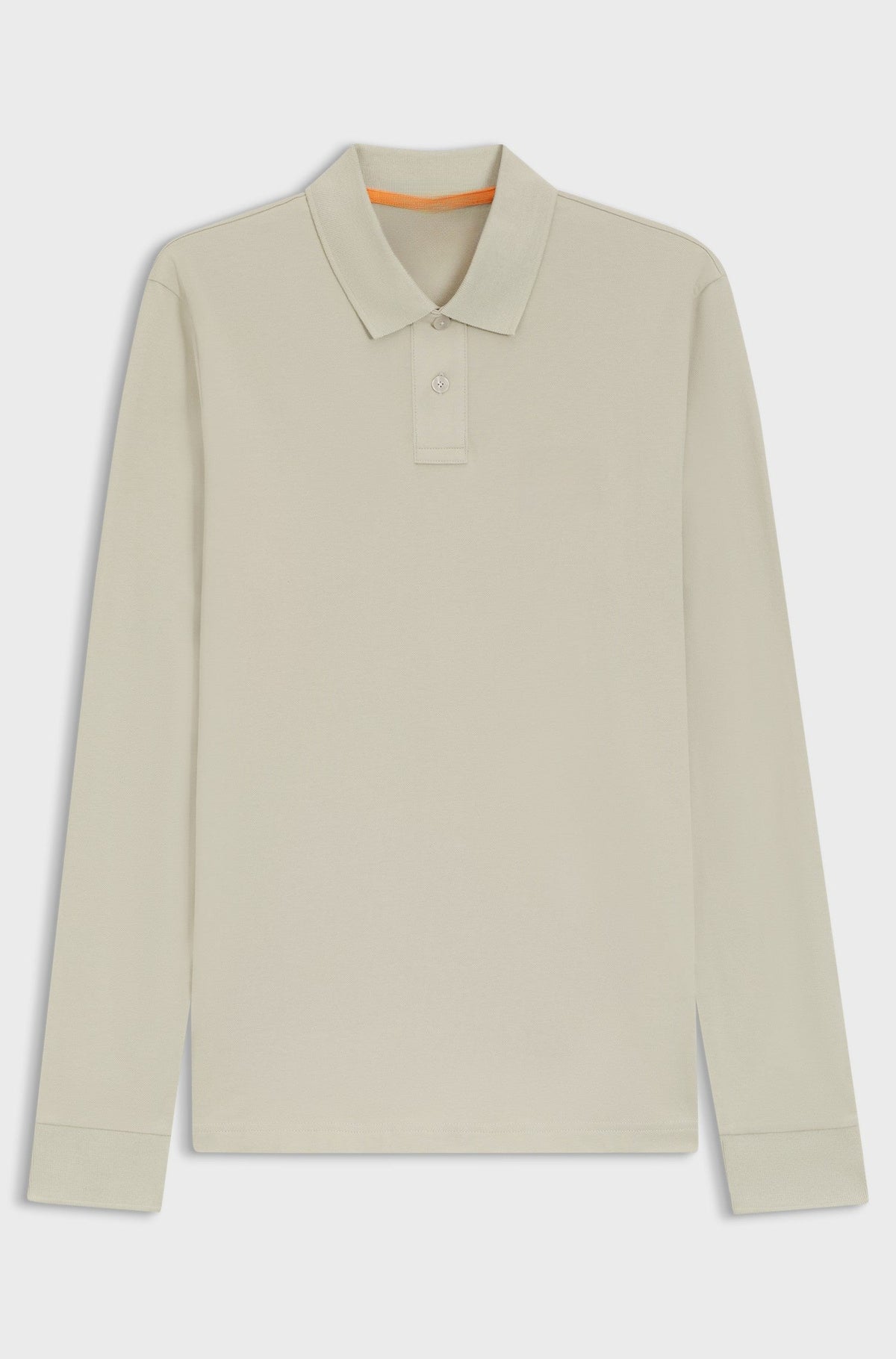 Slim-fit polo shirt in stretch-cotton piqué - Natural
