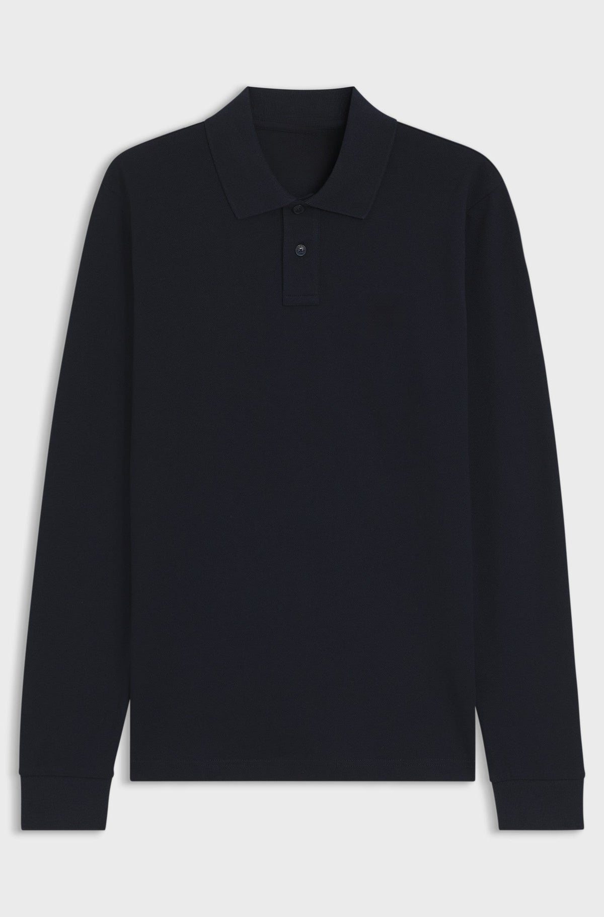 Slim-fit polo shirt in stretch-cotton piqué - Dark Blue