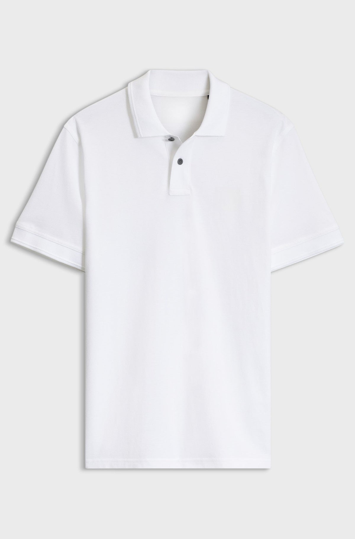 Knit polo shirt in cotton - White