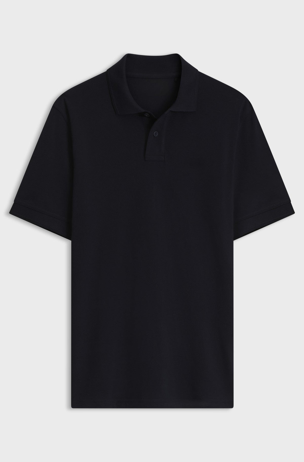 Knit polo shirt in cotton - Dark Blue