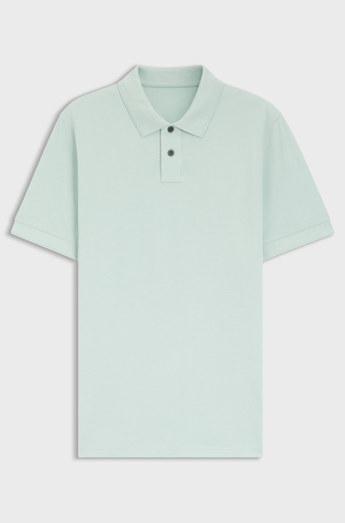 Knit polo shirt in cotton - Light Blue