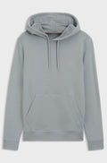 Straight-fit cotton-terry hoodie for layering - Light Grey