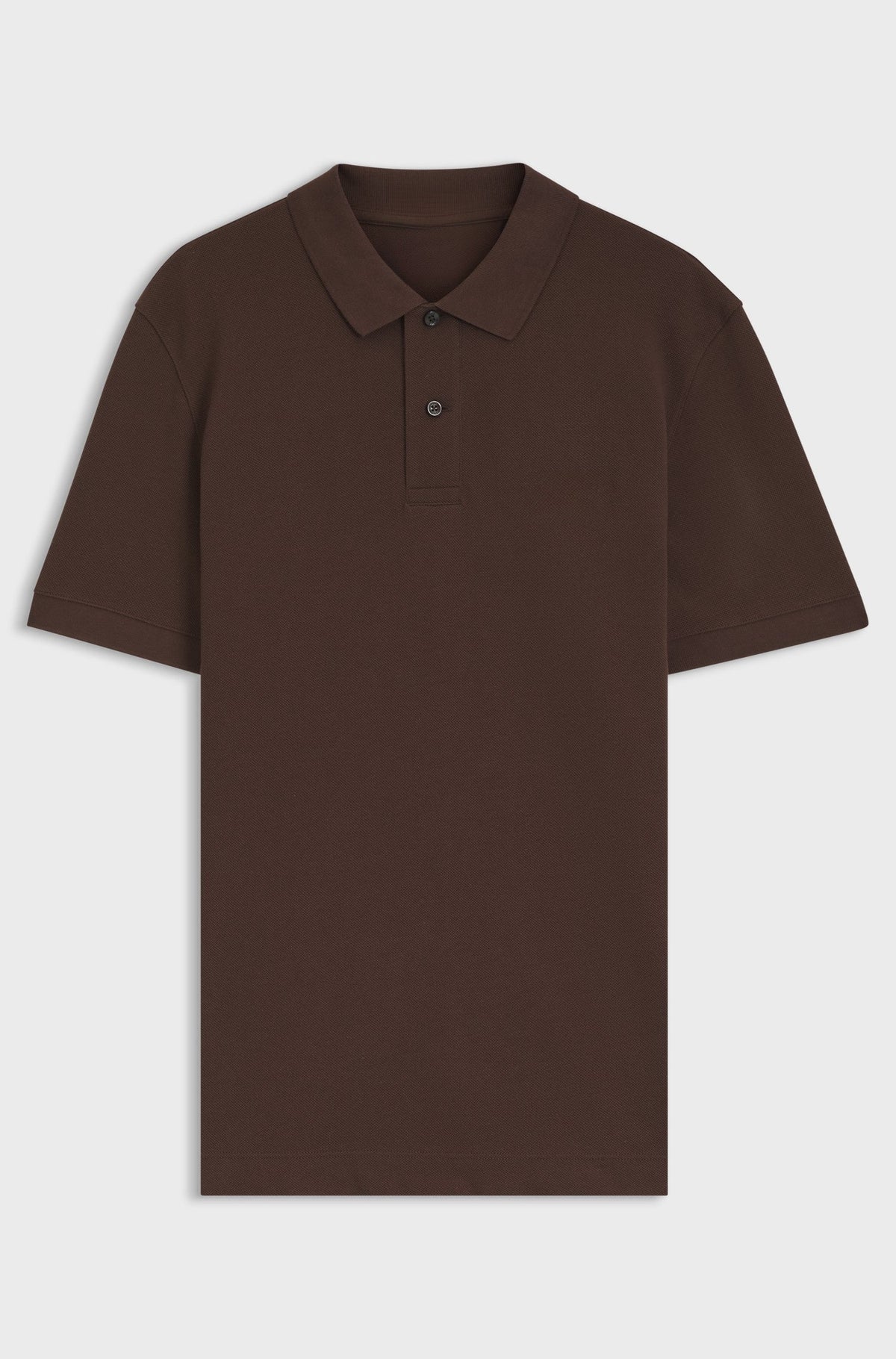 Pallas cotton polo shirt - Dark Brown