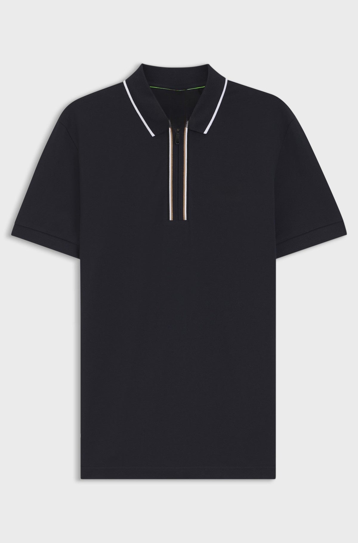 Active Slim-fit polo shirt in moisture-wicking stretch cotton - Dark Blue