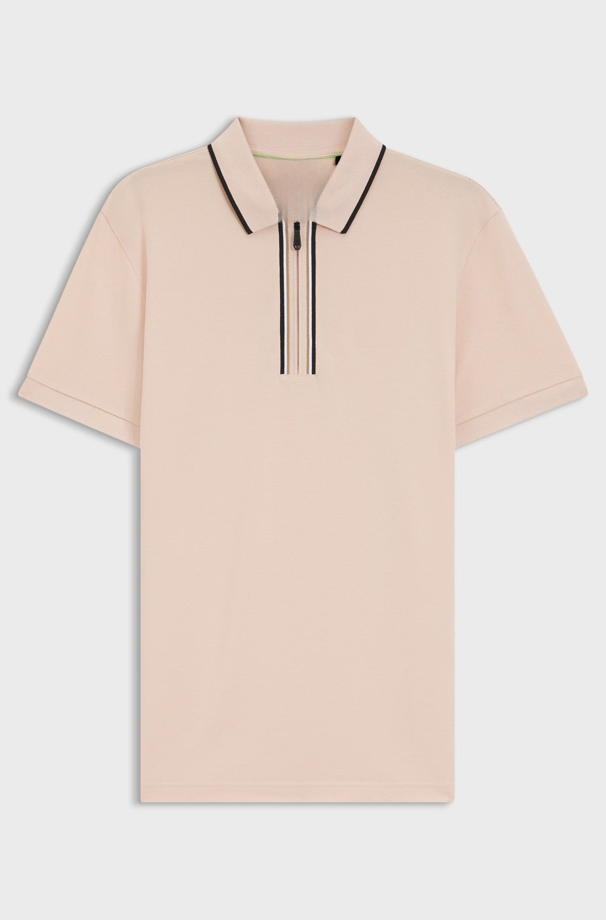 Active Slim-fit polo shirt in moisture-wicking stretch cotton - Light Pink
