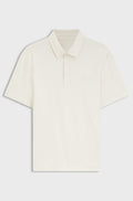 Polo shirt in mercerised cotton with Double B monogram - Natural