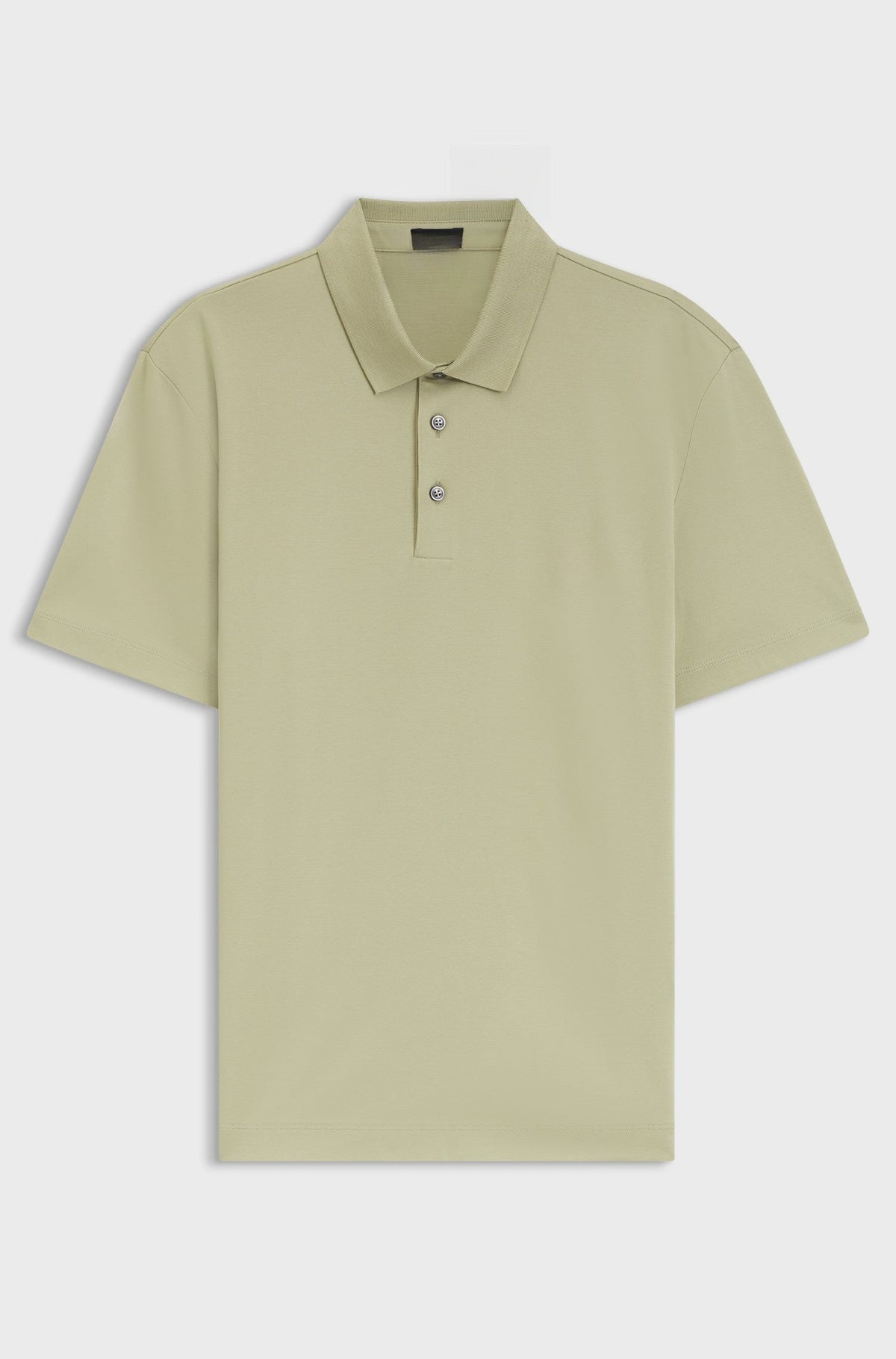 Polo shirt in mercerised cotton with Double B monogram - Light Green