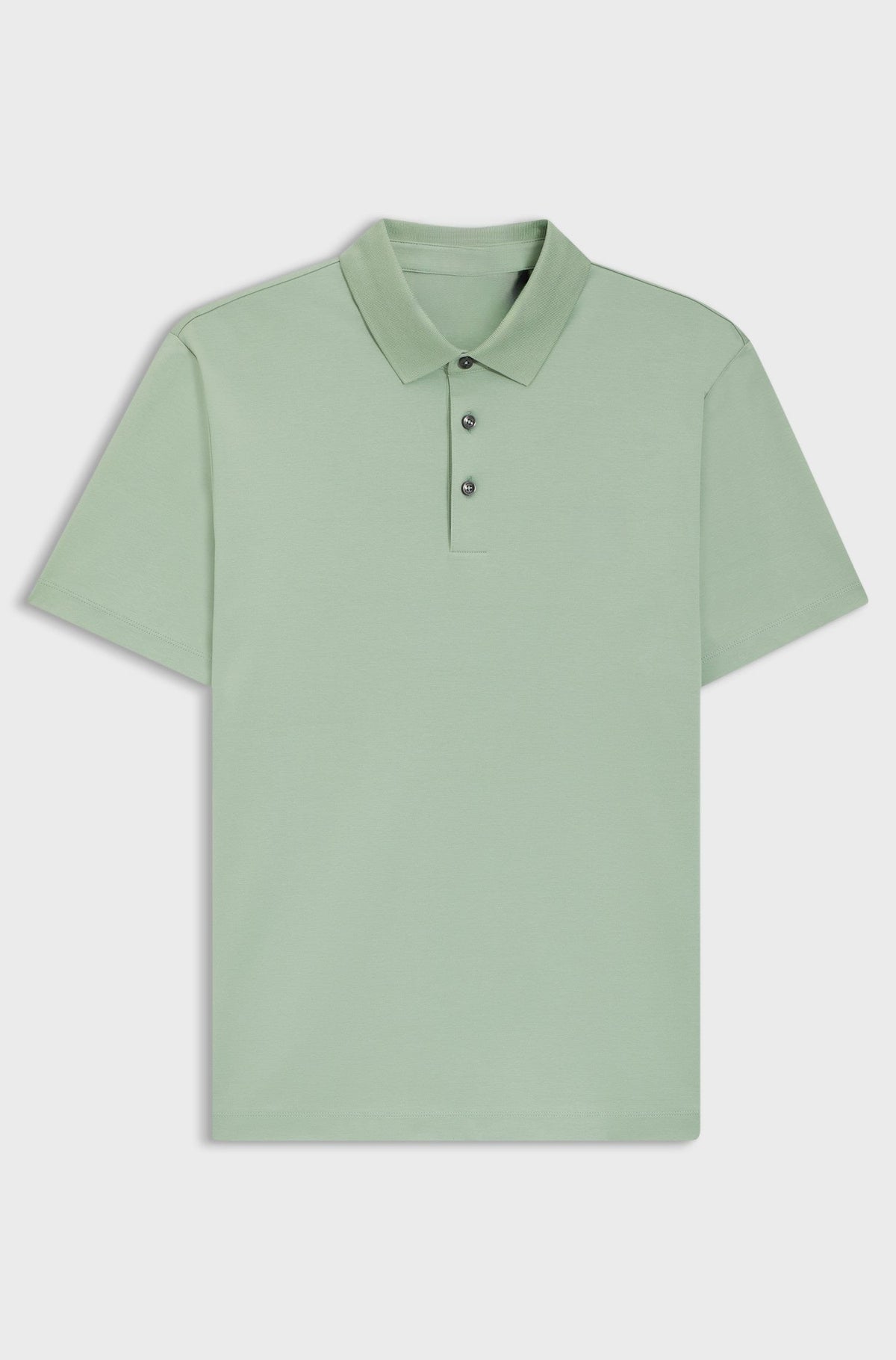 Polo shirt in mercerised cotton with Double B monogram - Light Green