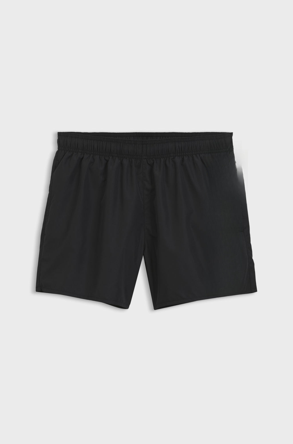 Quick-dry swim shorts with hidden waist cord - Black
