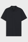 Regular-fit polo with embroidered logo - Dark Blue
