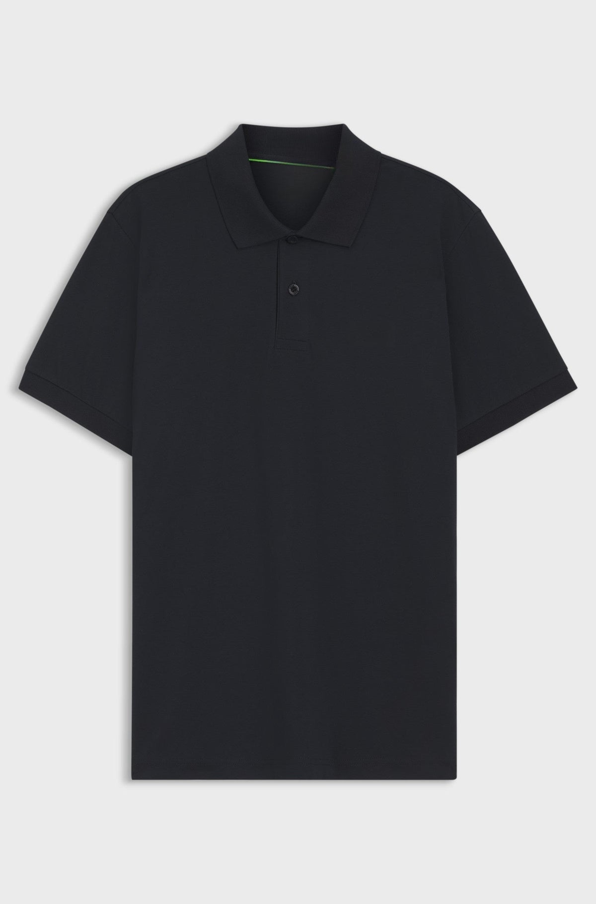 Regular-fit polo with embroidered logo - Dark Blue