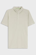 Active polo shirt with moisture management - Light Beige