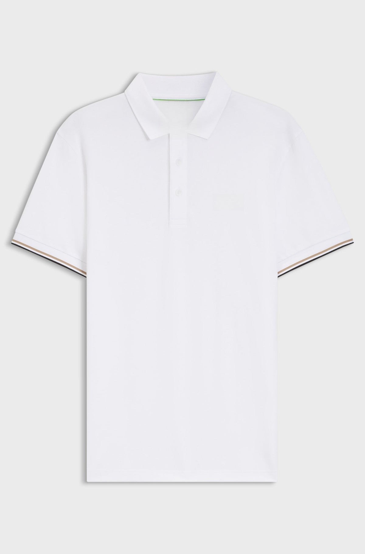 Active Slim-fit polo shirt with embossed tennis-ball pattern - White