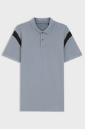 Paddy polo shirt in stretch cotton - Grey