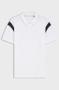 Paddy polo shirt in stretch cotton - White