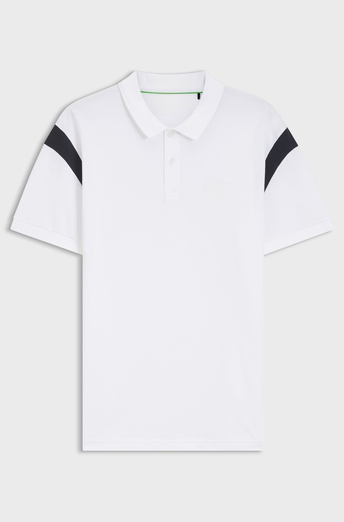 Paddy polo shirt in stretch cotton - White