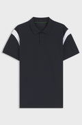 Paddy polo shirt in stretch cotton - Dark Blue