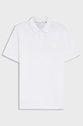 Paddy polo shirt with structured logo patch - White
