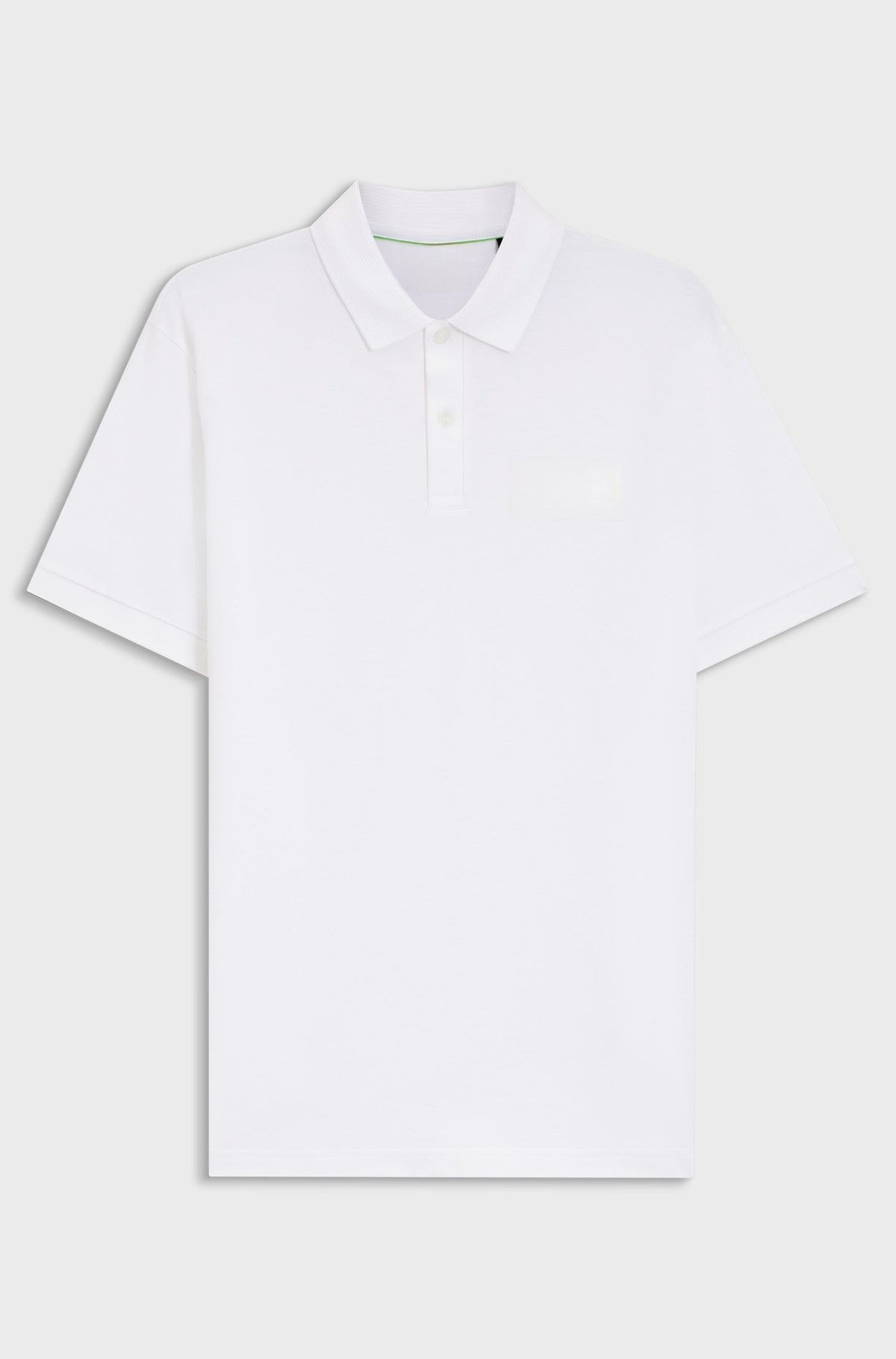 Paddy polo shirt with structured logo patch - White