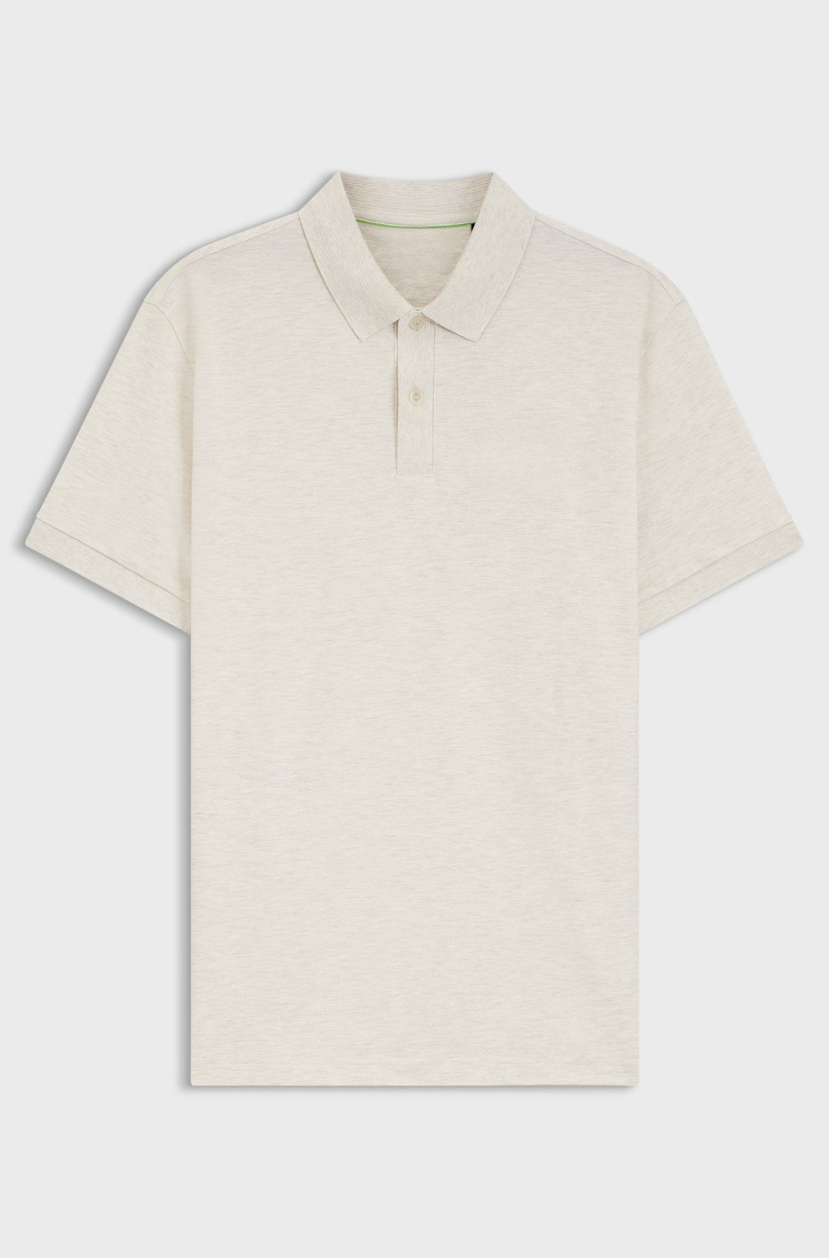 Paddy polo shirt with structured logo patch - Natural
