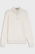 Merino-wool polo sweater - Natural