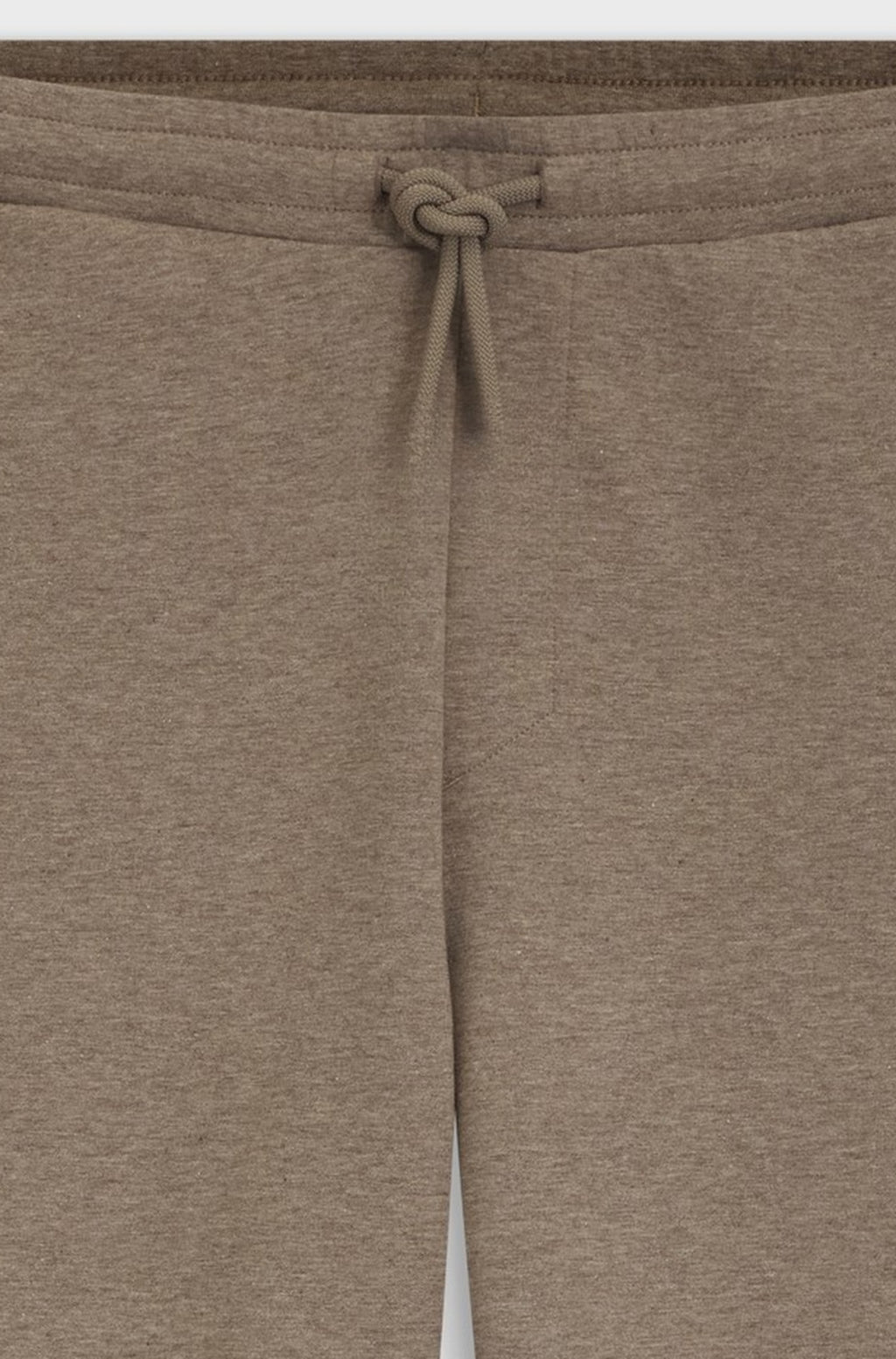 Stretch-cotton jersey joggers with drawstring waist - Light Brown