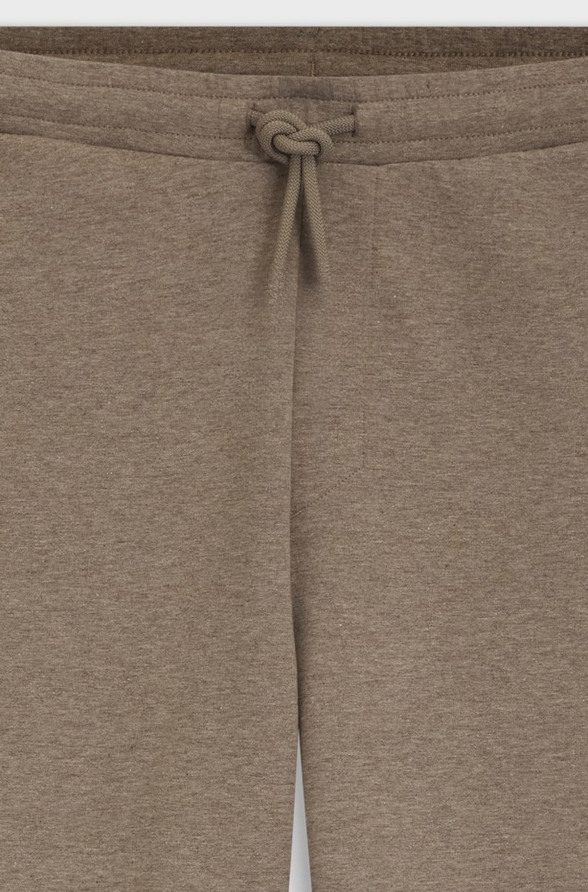 Stretch-cotton jersey joggers with drawstring waist - Light Brown