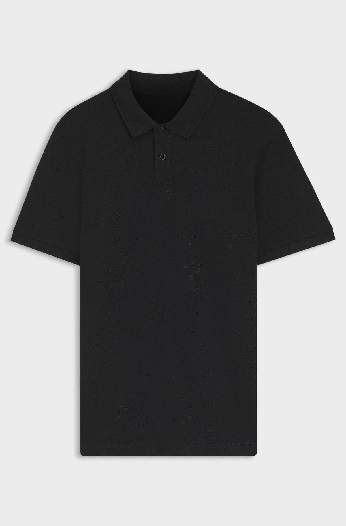 Polo shirt in cotton piqué with logo detail - Black