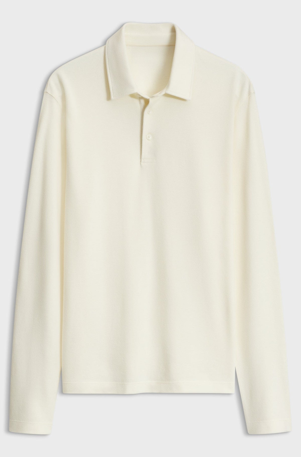 Polo shirt in cotton and silk - Natural