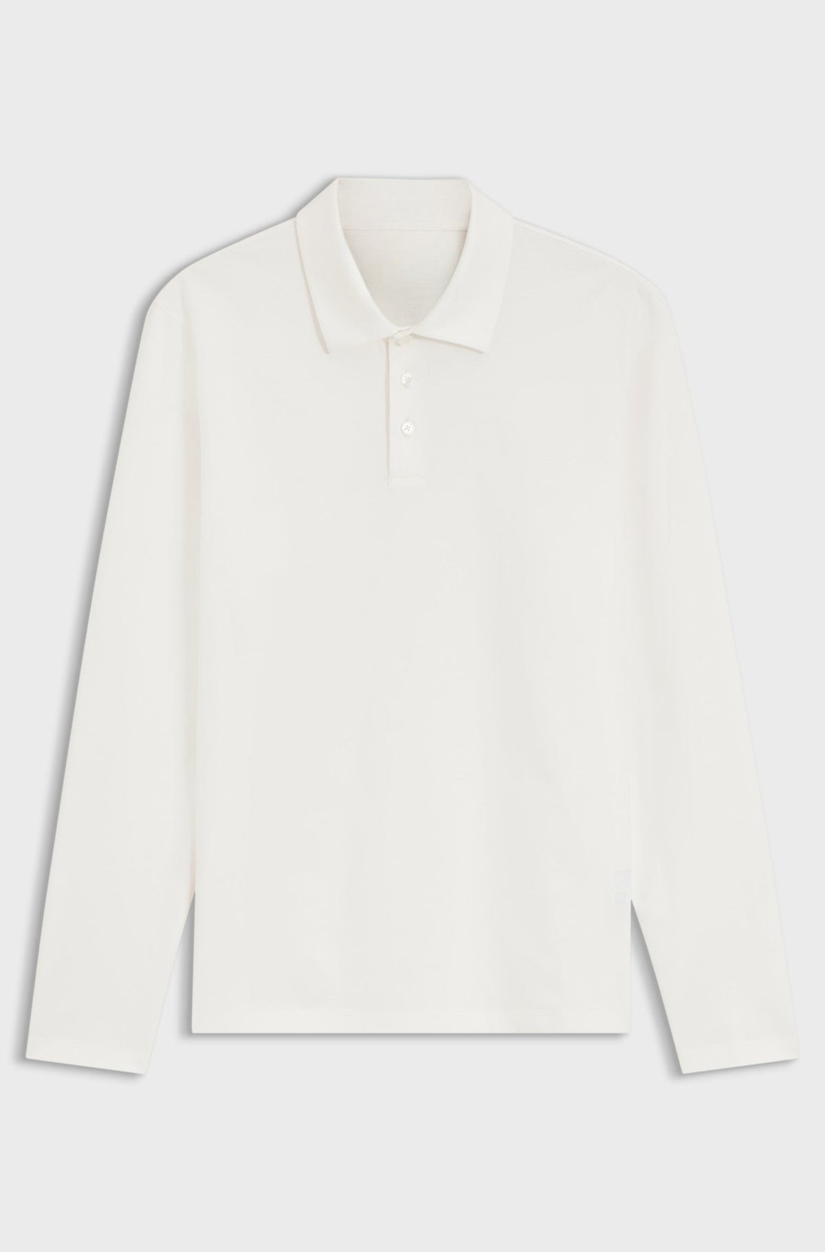 Slim-fit polo shirt in mercerised cotton - Natural