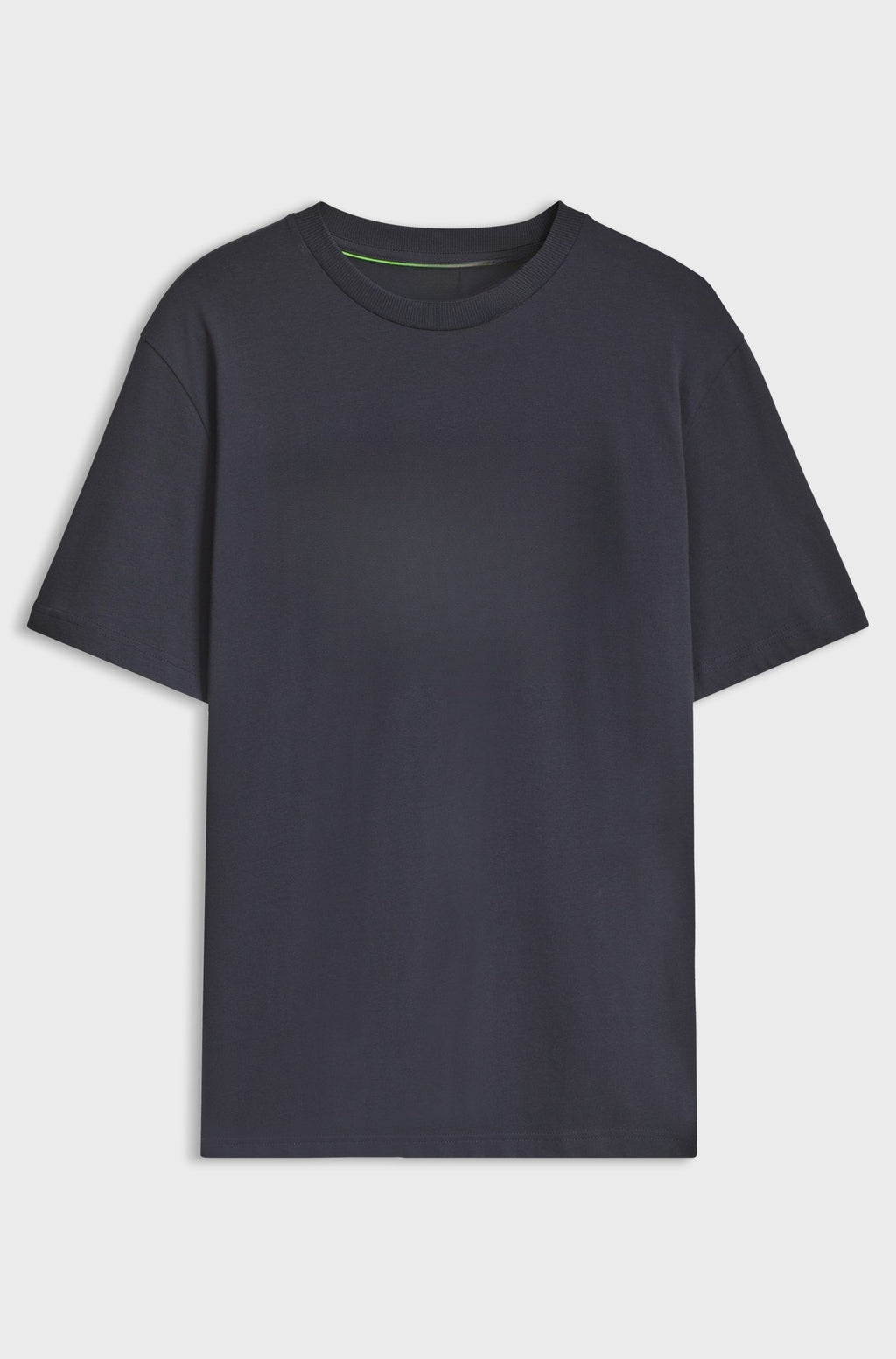 Relaxed-fit crew-neck tee in soft cotton - Dark Blue