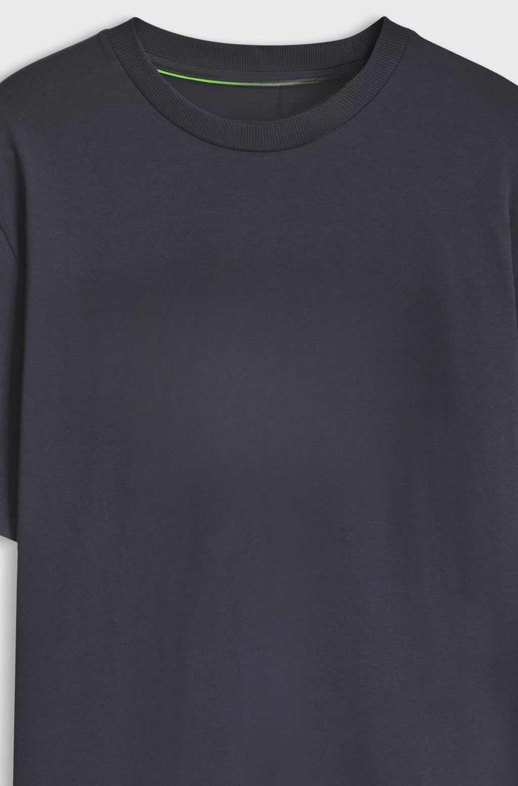 Relaxed-fit crew-neck tee in soft cotton - Dark Blue