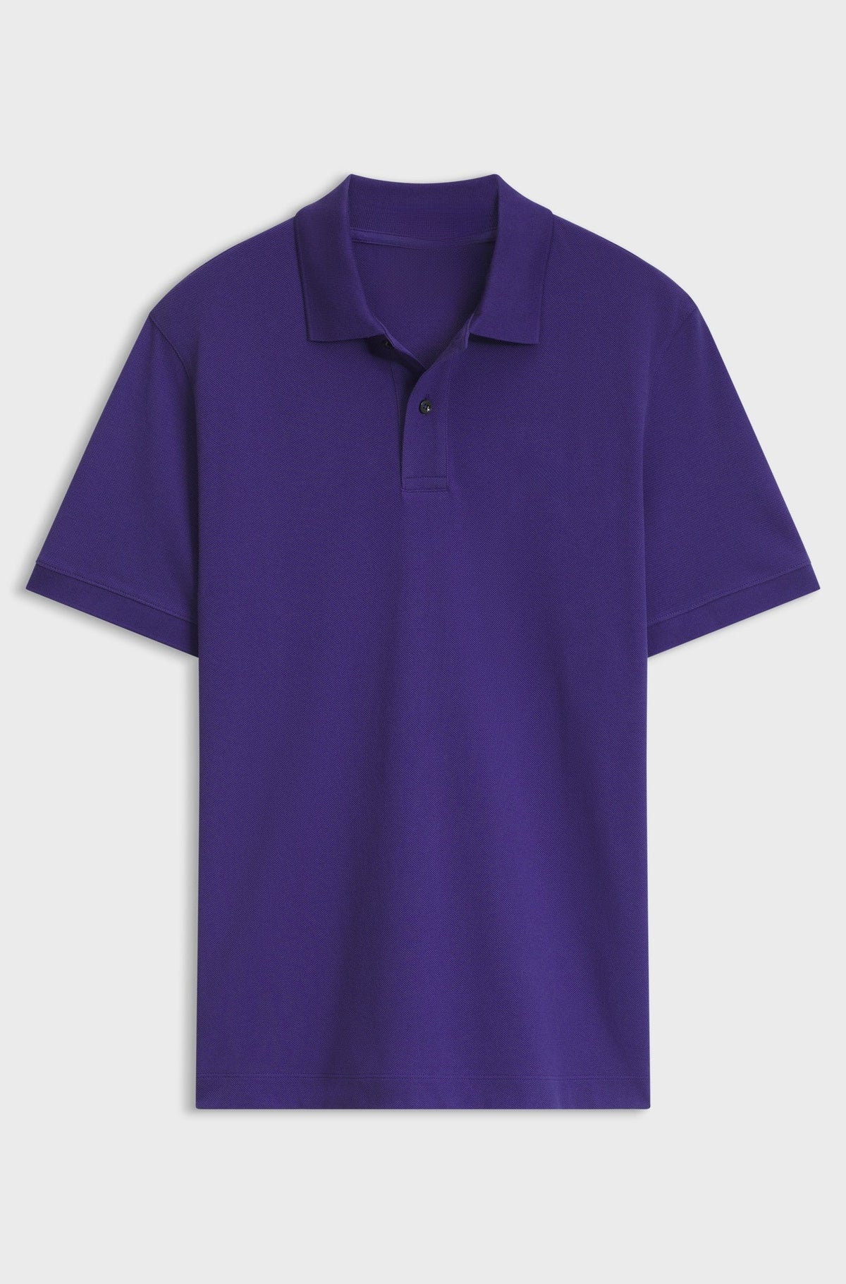 Versatile polo shirt in soft cotton - Purple