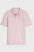 Versatile polo shirt in soft cotton - Light Pink