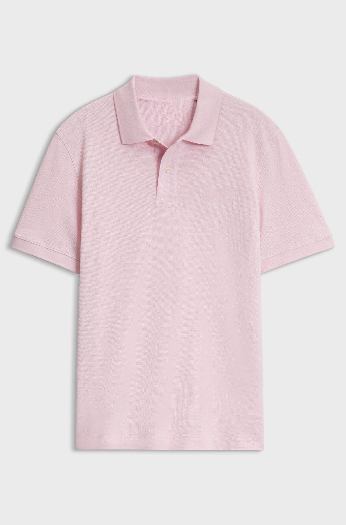 Versatile polo shirt in soft cotton - Light Pink