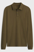 Cotton polo shirt - Olive