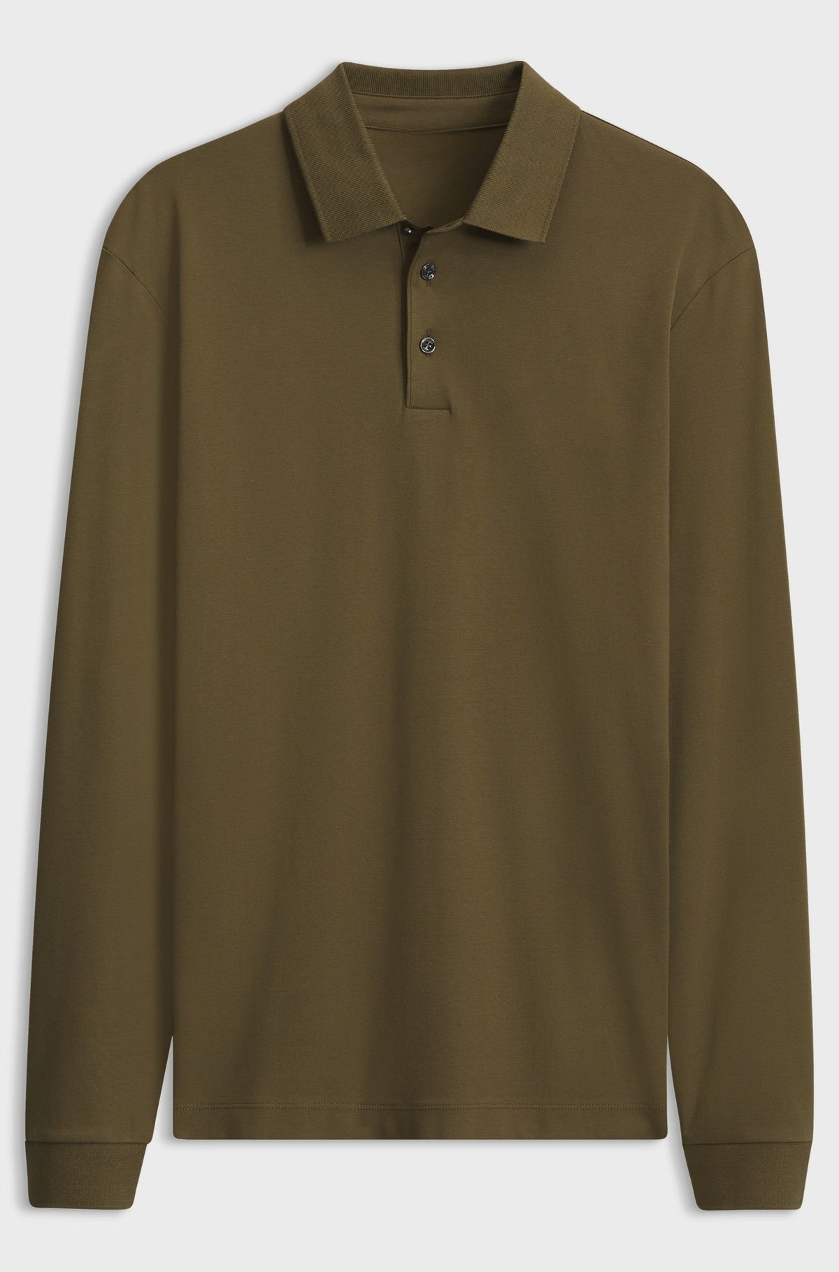 Cotton polo shirt - Olive